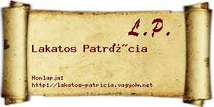 Lakatos Patrícia névjegykártya